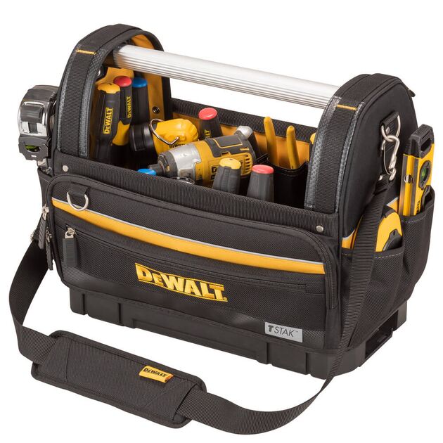 Сумка відкритого типу DeWALT сумісна з системою TSTAK, розміри 45 x 35 x 25 см (DWST82990-1), фото , зображення 3 | SNABZHENIE.com.ua