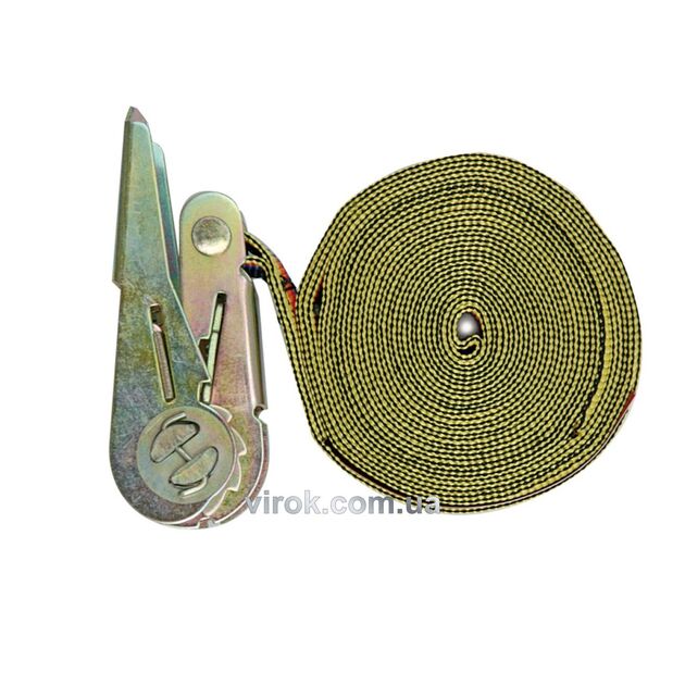 Пас для кріплення багажу VOREL, зажим. фіксатор : 25мм х 5м [12/48], фото  | SNABZHENIE.com.ua