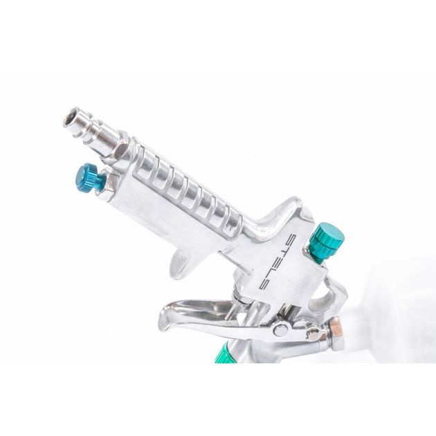 Краскораспилювач AG 810 HVLP, гравітаційний, сопло 0,8 мм та 1 мм STELS (57361S), фото , зображення 5 | SNABZHENIE.com.ua