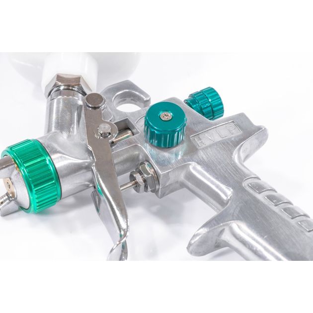 Краскораспилювач AG 810 HVLP, гравітаційний, сопло 0,8 мм та 1 мм STELS (57361S), фото , зображення 2 | SNABZHENIE.com.ua