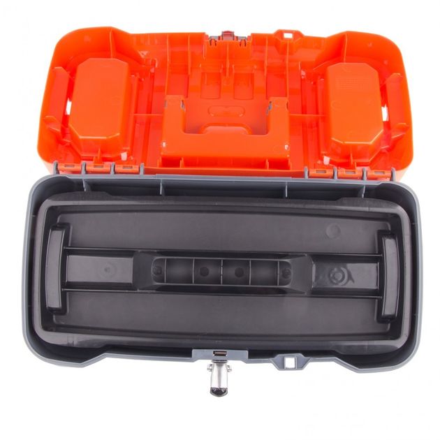 Ящик для інструмента з металевими замками (16) 17,5 х 21 х 41 см, STELS (90711S), фото , зображення 2 | SNABZHENIE.com.ua