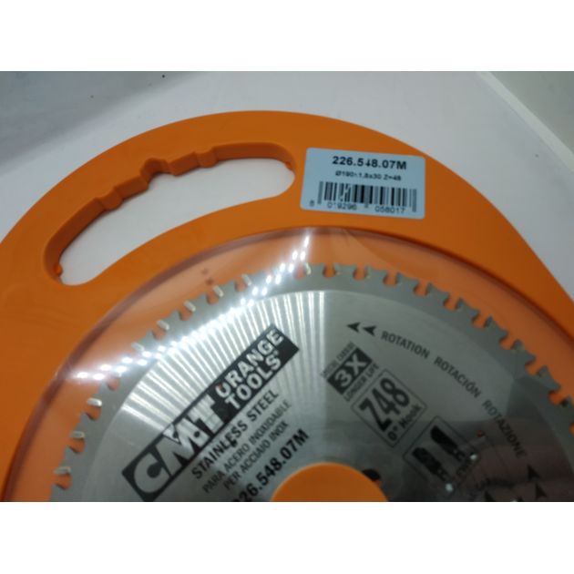 Пила 190х30 мм, Z 48 для сухого реза нержавейки CMT (226.548.07M), фото , изображение 12 | SNABZHENIE.com.ua