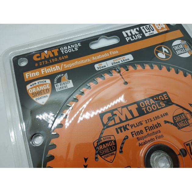 Диск пильный 190 х 30 мм Z 64 для чистового реза по дереву CMT, фото , изображение 11 | SNABZHENIE.com.ua