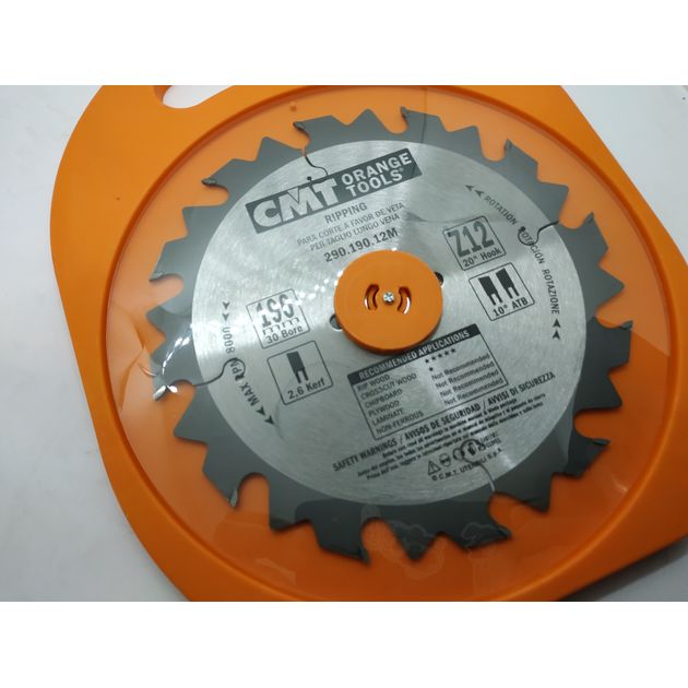 Пила CMT 190x30 мм, Z 12 для ручных циркулярок, фото , изображение 12 | SNABZHENIE.com.ua