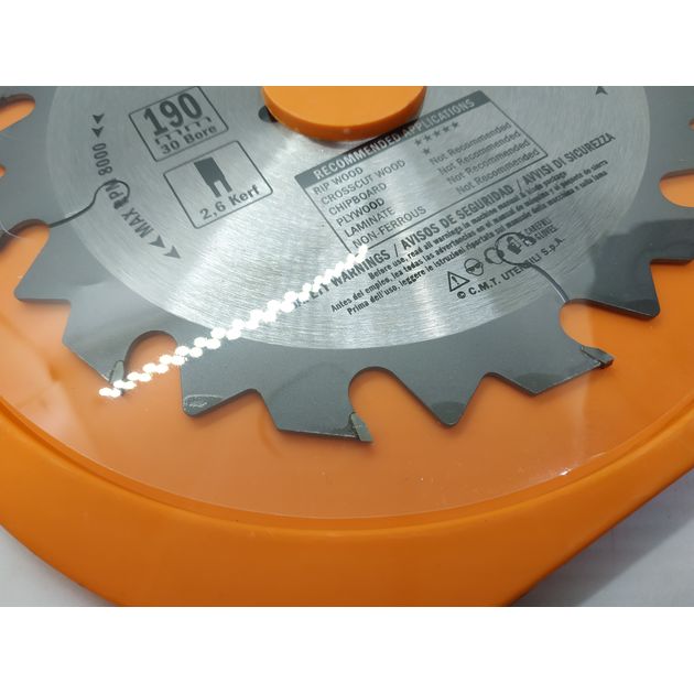 Пила CMT 190x30 мм, Z 12 для ручных циркулярок, фото , изображение 11 | SNABZHENIE.com.ua