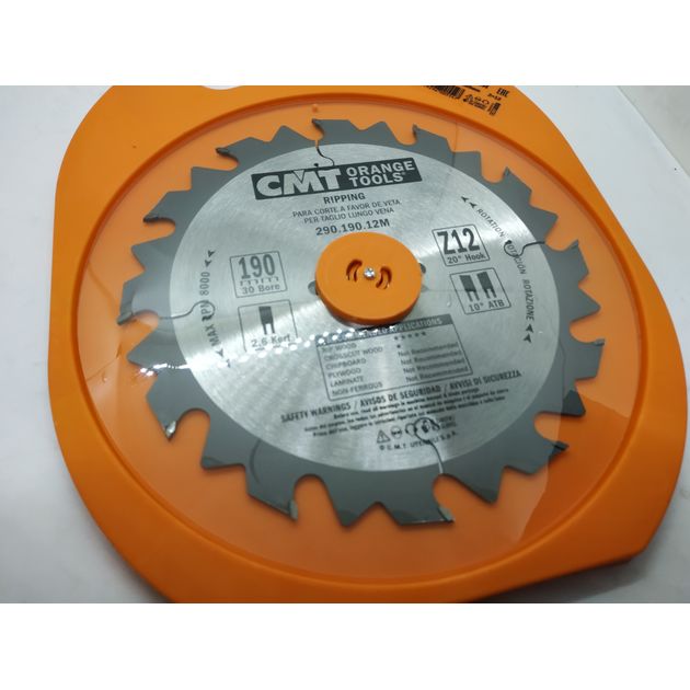 Пила CMT 190x30 мм, Z 12 для ручных циркулярок, фото , изображение 5 | SNABZHENIE.com.ua