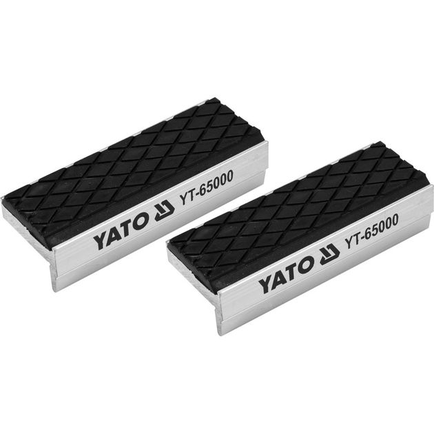 Сменные губки для тисков YATO 75x30x10 мм, алюминиевые с резиной, фото  | SNABZHENIE.com.ua