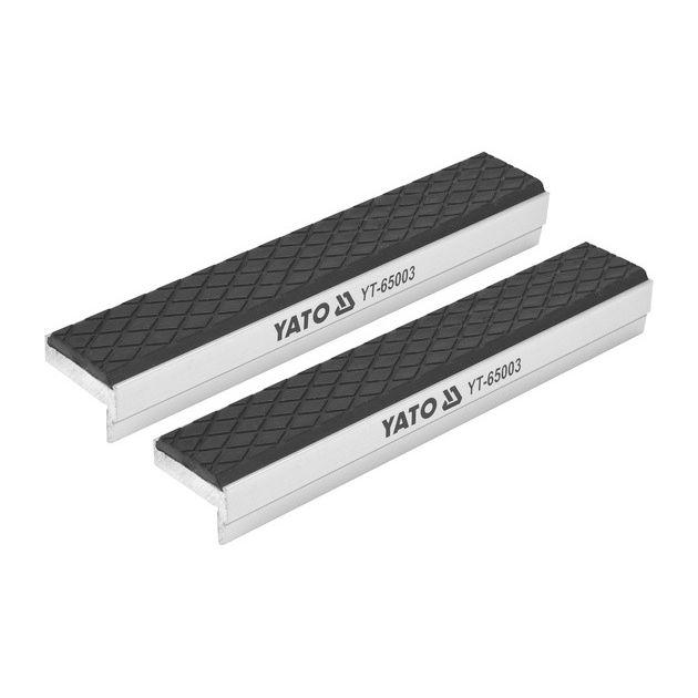 Сменные губки для тисков YATO 150x30x10 мм, алюминий с резиной, фото  | SNABZHENIE.com.ua