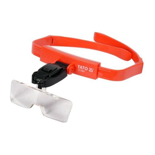 Линза на голову с подсветкой YATO 2 LED, 5 шт. с кратностью 1-3.5х, фото  | SNABZHENIE.com.ua