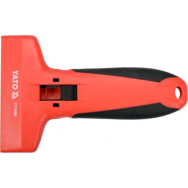 Скребок по склу з пластиковим корпусом YATO, лезо 90 мм, 160 мм (YT-75490), фото , зображення 3 | SNABZHENIE.com.ua