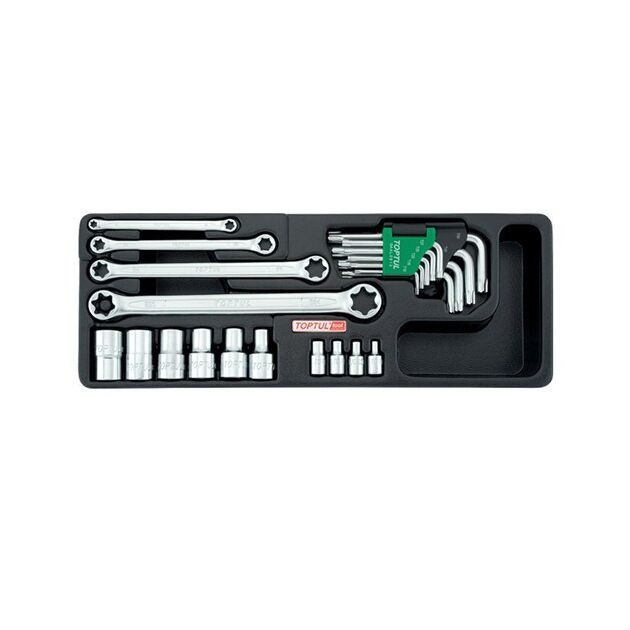 Набор инструмента TORX 23 ед. в ложементе TOPTUL (GAAT2302), фото  | SNABZHENIE.com.ua