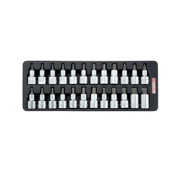 Набір біт впрес. в головку 1/2 24 ед. (в ложементі, тип А) TOPTUL (GAAT2402), фото  | SNABZHENIE.com.ua