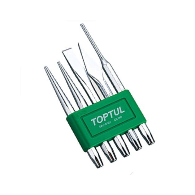 Набір виколоток і зубил 5 шт. TOPTUL (GAAV0501), фото  | SNABZHENIE.com.ua