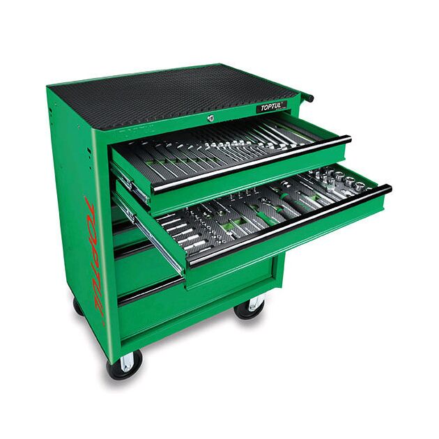 Тележка инструментальная передвижная TOPTUL 6 секций 208 ед., фото  | SNABZHENIE.com.ua