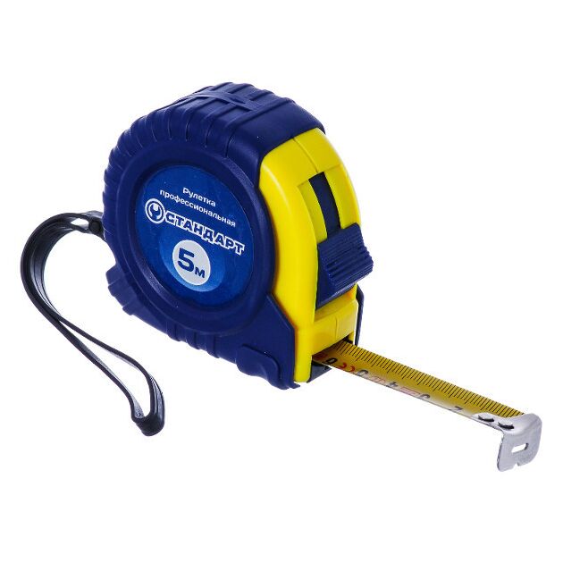 Рулетка професійна 5м*19 мм СТАНДАРТ (SMT-0519), фото  | SNABZHENIE.com.ua