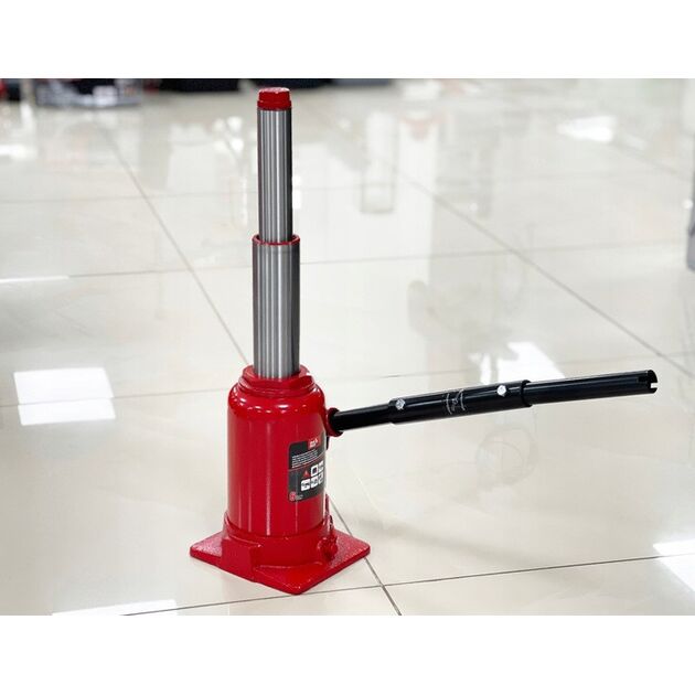 Домкрат бутылочный низкопрофильный двухштоковый 6т 215-485 мм TORIN, фото , изображение 2 | SNABZHENIE.com.ua