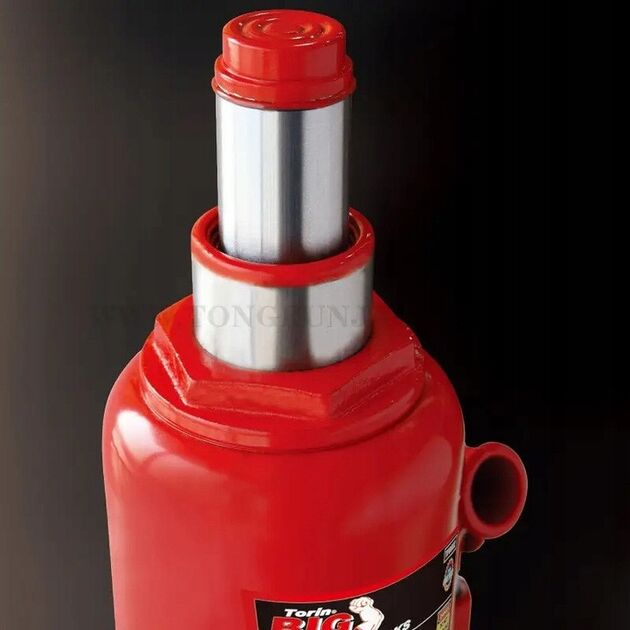 Домкрат бутылочный низкопрофильный двухштоковый 6т 215-485 мм TORIN, фото , изображение 3 | SNABZHENIE.com.ua