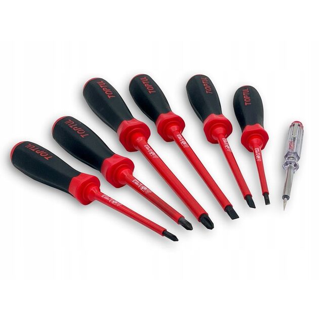 Набор отверток 1000V 7 ед. TOPTUL (GAAE0704), фото , изображение 2 | SNABZHENIE.com.ua