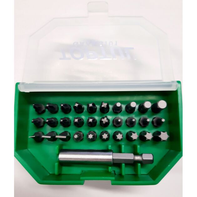 Набір біт 1/4 SL; PH; PZ; TORX; HEX + магнітний тримач 31 од. TOPTUL (GAAW3101), фото , зображення 2 | SNABZHENIE.com.ua