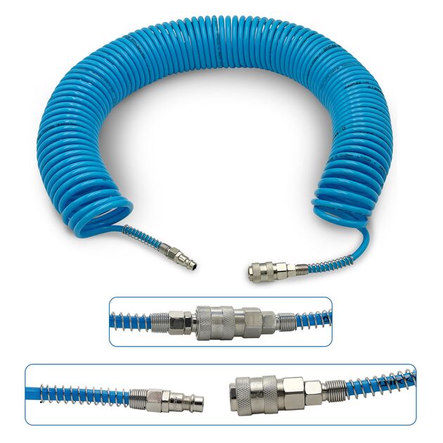 Шланг спіральний поліуретановий 5,5 x 8мм L=15м AIRKRAFT AHC46-C, фото  | SNABZHENIE.com.ua