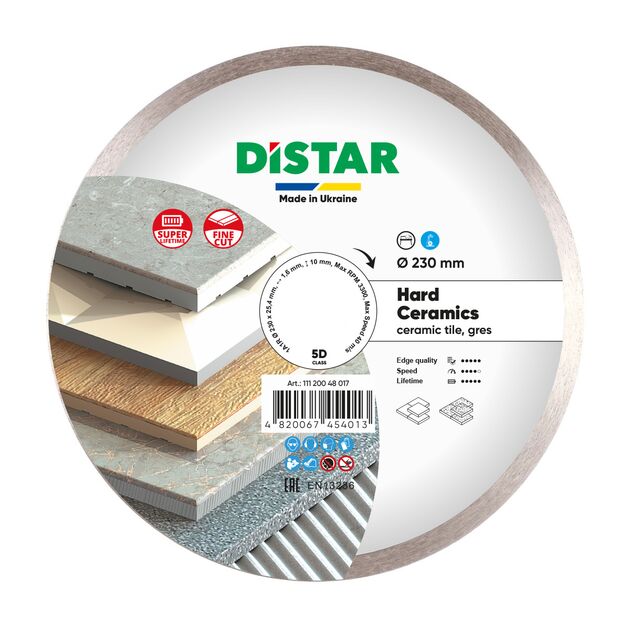 Круг алмазный отрезной DISTAR Hard Ceramics 230x1,6/1,2x10 (1A1R), фото  | SNABZHENIE.com.ua