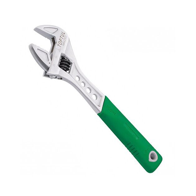 Разводной гаечный ключ TOPTUL 209мм с обрезиненной ручкой, фото  | SNABZHENIE.com.ua