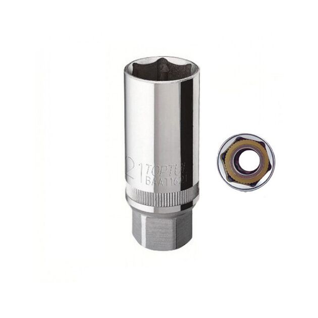 Головка торцевая магнитная свечная TOPTUL 21мм 1/2 BAAT1621, фото  | SNABZHENIE.com.ua