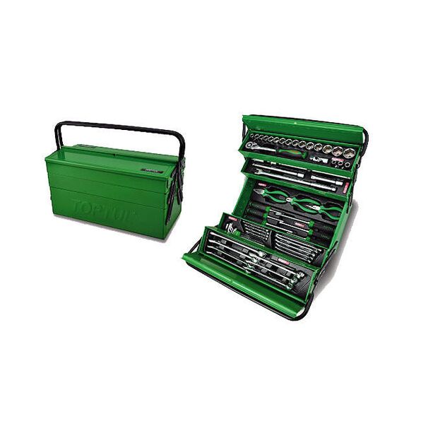 Ящик із інструментами (TBAC0501, 5 секцій) 62 ед. 1/2 TOPTUL (GCAZ0057), фото , зображення 2 | SNABZHENIE.com.ua