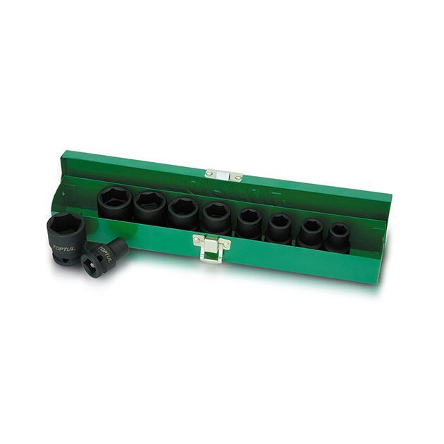 Ударные головки 1/2" 10-24 мм, 10 шт. TOPTUL (GDAD1001), фото  | SNABZHENIE.com.ua
