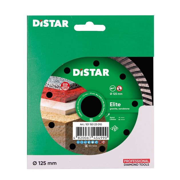 Алмазный отрезной круг DISTAR Turbo Elite 125 x 2,2 x 22,23, фото , изображение 2 | SNABZHENIE.com.ua