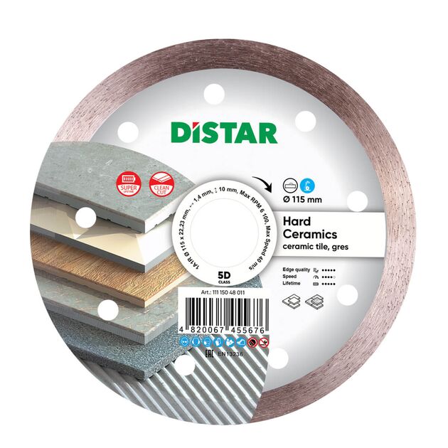 Диск алмазный отрезной DISTAR Hard ceramics 115 мм 22,23 мм, фото  | SNABZHENIE.com.ua