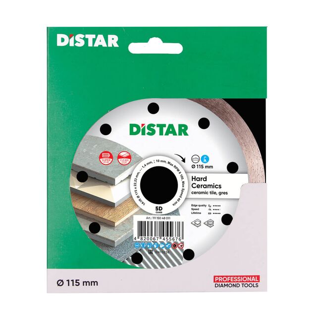 Диск алмазный отрезной DISTAR Hard ceramics 115 мм 22,23 мм, фото , изображение 2 | SNABZHENIE.com.ua