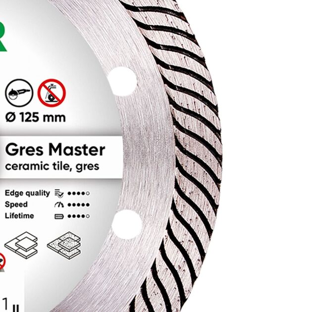 Круг алмазний відрізний DISTAR Gres Master 125 x 2,2 x 8 x 22,23 (1A1R), фото , зображення 2 | SNABZHENIE.com.ua