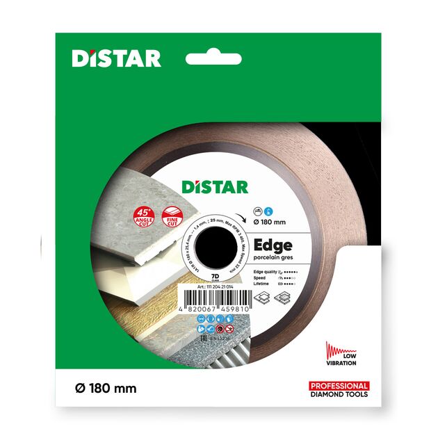Алмазний диск DISTAR 180 x 1,4/1/1,6 x 25 x 25,4 Edge (11120421014), фото , зображення 3 | SNABZHENIE.com.ua