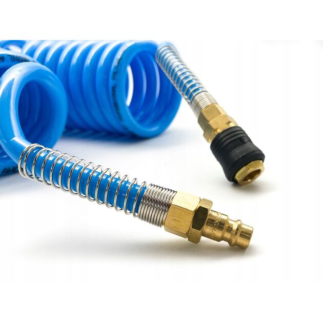 Шланг полиуретановый спиральный 8x12мм, L=5м, AIRKRAFT AHC48-I, фото , изображение 2 | SNABZHENIE.com.ua