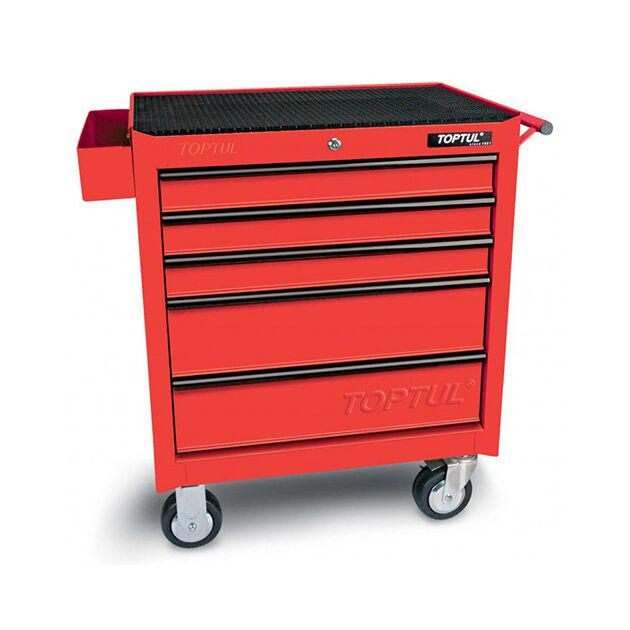Тележка для інструмента 5 секцій (червона) TOPTUL (TCAA0502), фото  | SNABZHENIE.com.ua