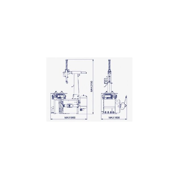 Автоматический шиномонтажный станок BRIGHT 10-24 LC887E 380V, фото , изображение 2 | SNABZHENIE.com.ua