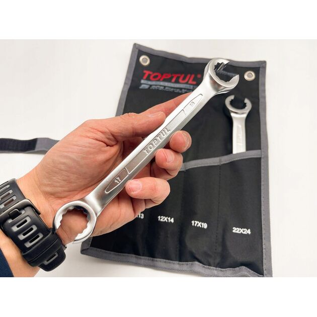 Набор ключей разрезных TOPTUL 5 шт. 8-24 мм (чехол) GPAQ0502, фото , зображення 2 | SNABZHENIE.com.ua