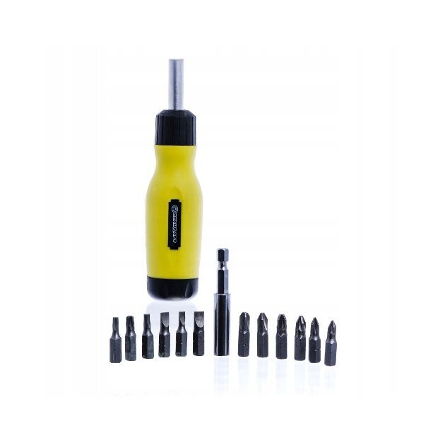 Отвертка реверсивна з трещоткою 13-в-1 СТАНДАРТ (RSD1301), фото , зображення 2 | SNABZHENIE.com.ua