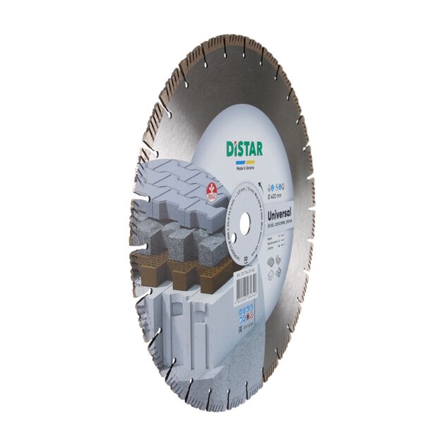 Круг алмазный отрезной 1A1RSS/C3 400x3,5/2,5x10x25,4-11,5-28 HIT Universal, фото , зображення 3 | SNABZHENIE.com.ua