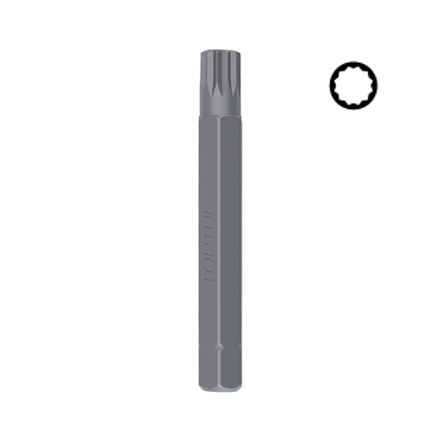 Бита (насадка) 10 мм L-75 мм Spline M12 TOPTUL (FSFB1212), фото  | SNABZHENIE.com.ua