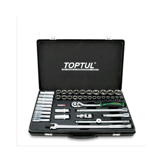 Комбинированный инструмент 1/2" (короткие+длинные головки) TOPTUL, фото  | SNABZHENIE.com.ua