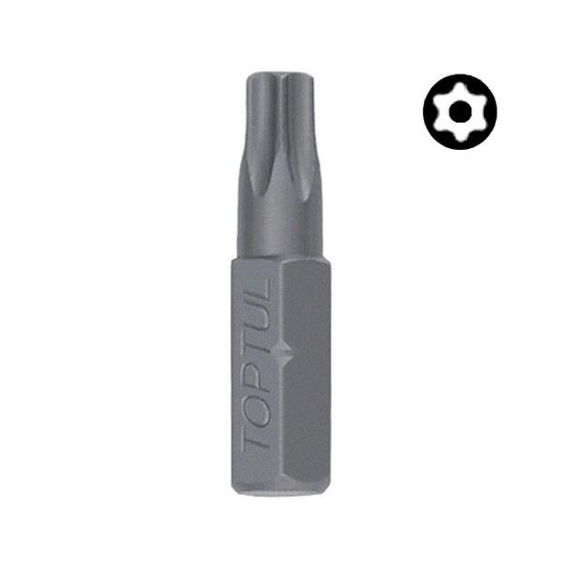 Насадка TORX T27 5/16" 30 мм з отверстієм TOPTUL (FSGA1027), фото  | SNABZHENIE.com.ua