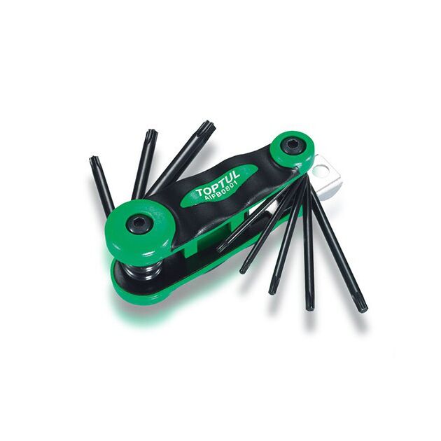Набор шестигранников складной TOPTUL TORX: T9-T40 AIFB0801, фото  | SNABZHENIE.com.ua