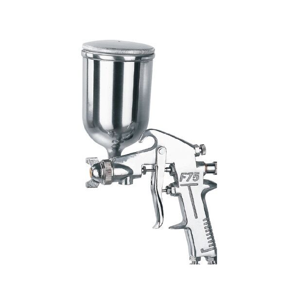 Краскопульт пневматичний тип HP верхній металевий бачок, діаметр форсунки 1,5 мм AUARITA F-75G-1.5, фото  | SNABZHENIE.com.ua