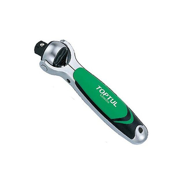 Трещотка 1/2" з шарніром (360°) 72 зубця укорочена TOPTUL (CJNM1616), фото  | SNABZHENIE.com.ua