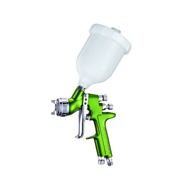 Краскопульт пневматичний HVLP верхній, пластиковий бачок 600 мл, форсунка 1,3 мм ITALCO H-929 1.3 (H-929-1.3), фото  | SNABZHENIE.com.ua
