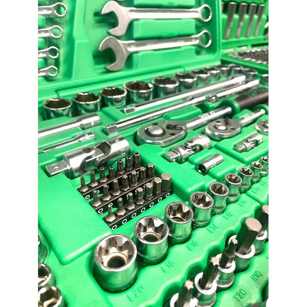 Набір інструментів комбінований 130 ед. TOPTUL (GCAI130B), фото , зображення 2 | SNABZHENIE.com.ua