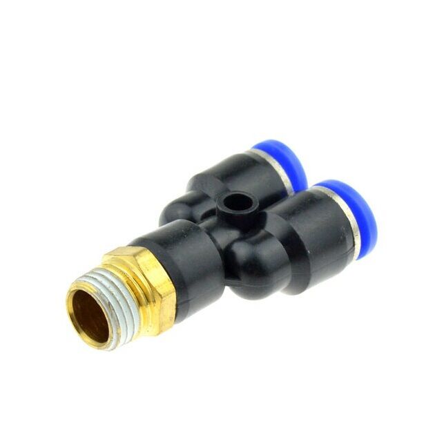 З'єднувач пневматичний цанговий Y-образний 12мм*1/2 AIRKRAFT SPX12-04, фото  | SNABZHENIE.com.ua