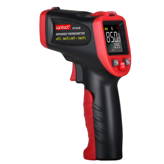 ИК пирометр WINTACT WT323B (цв. дисплей, термопара) -50-850°C, фото  | SNABZHENIE.com.ua